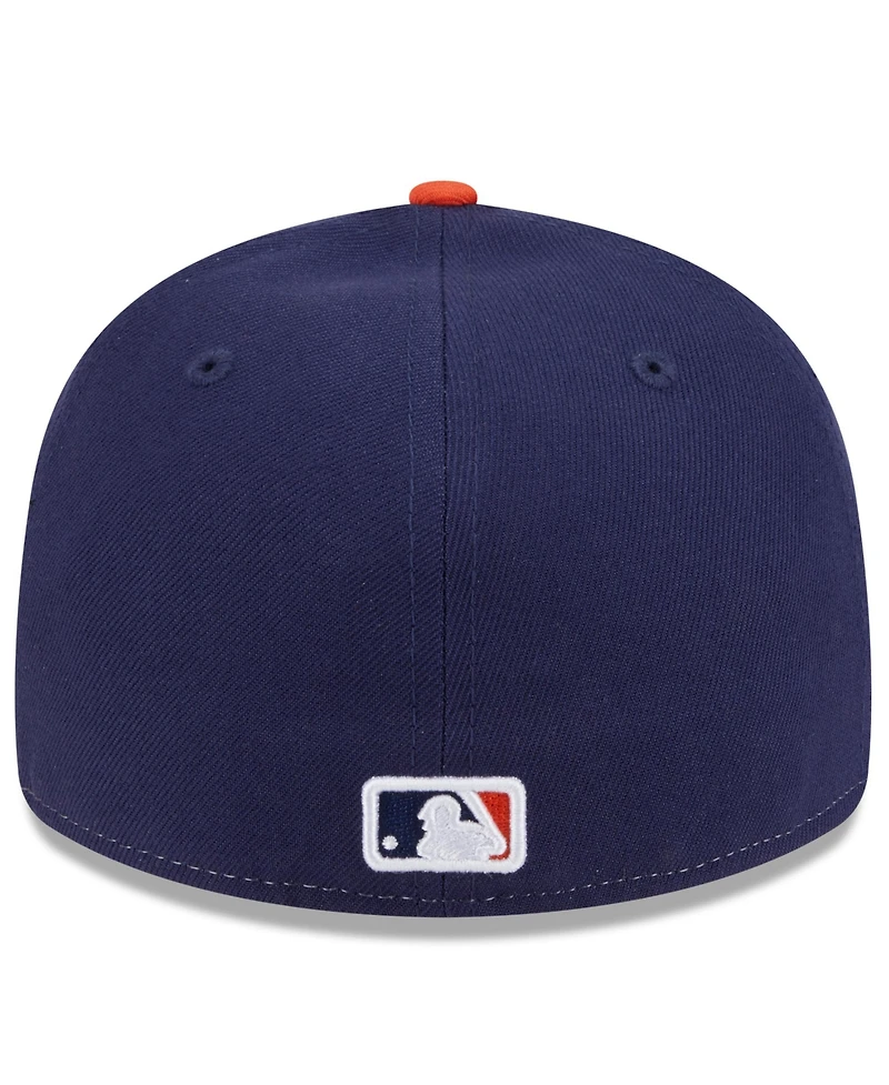 New Era Men's White/Navy Houston Astros 2025 City Connect Low Profile 58FIFTY Fitted Hat