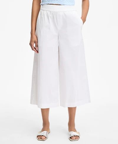 On 34th Women's High-Rise Cropped Wide-Leg Pants, Exclusively at Macy's