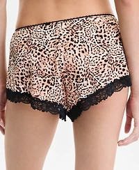 I.n.c. International Concepts Women's Knit Lace-Trim Short Pajama Set, Exclusively at Macy's