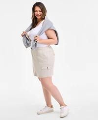Style & Co Plus Size Comfort-Waist Cargo Skirt, Exclusively at Macy's