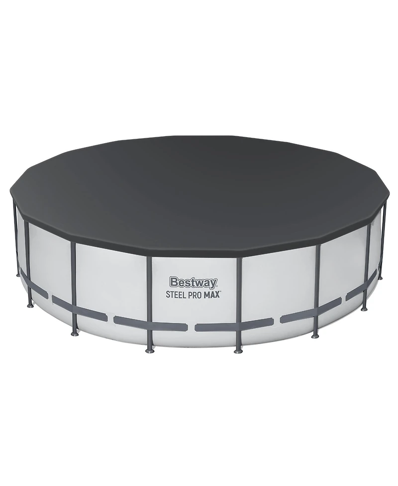 Bestway Steel Pro Max 16'x48" Round Above Ground Swimming Pool with Pump & Cover