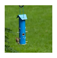 Outdoor Patio Garden 6-Perch Metal Tube Bird Feeder