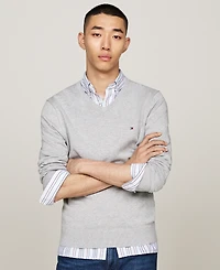 Tommy Hilfiger Men's Essential Solid V-Neck Sweater