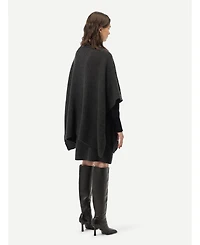 Gobi Cashmere Women's Rib-Knit Cashmere Poncho