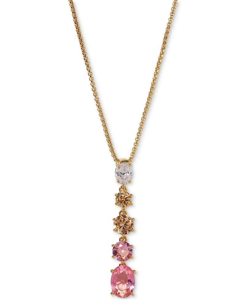 Eliot Danori Stone Lariat Necklace, 16" + 2" extender, Exclusively at Macy's