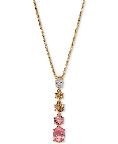 Eliot Danori Stone Lariat Necklace, 16" + 2" extender, Exclusively at Macy's