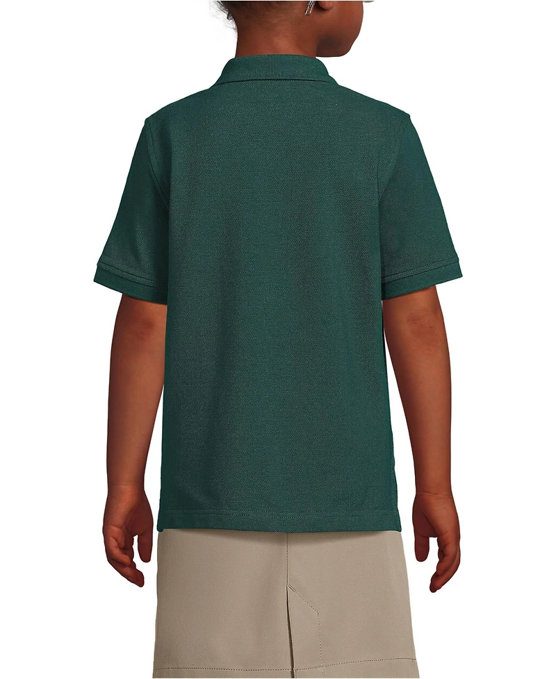 Lands' End Girls Short Sleeve Mesh Polo Shirt