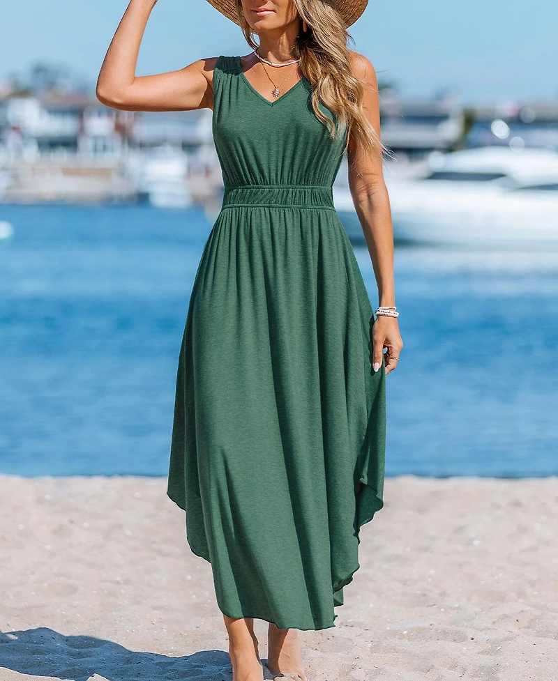 Cupshe Women's Meadow Whimsy Midi Beach Dress