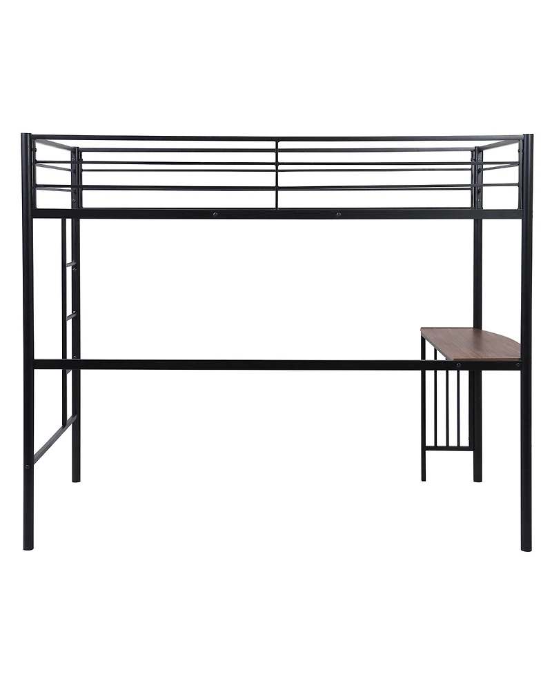 Metal Loft Bed with Desk – Space-Saving Design