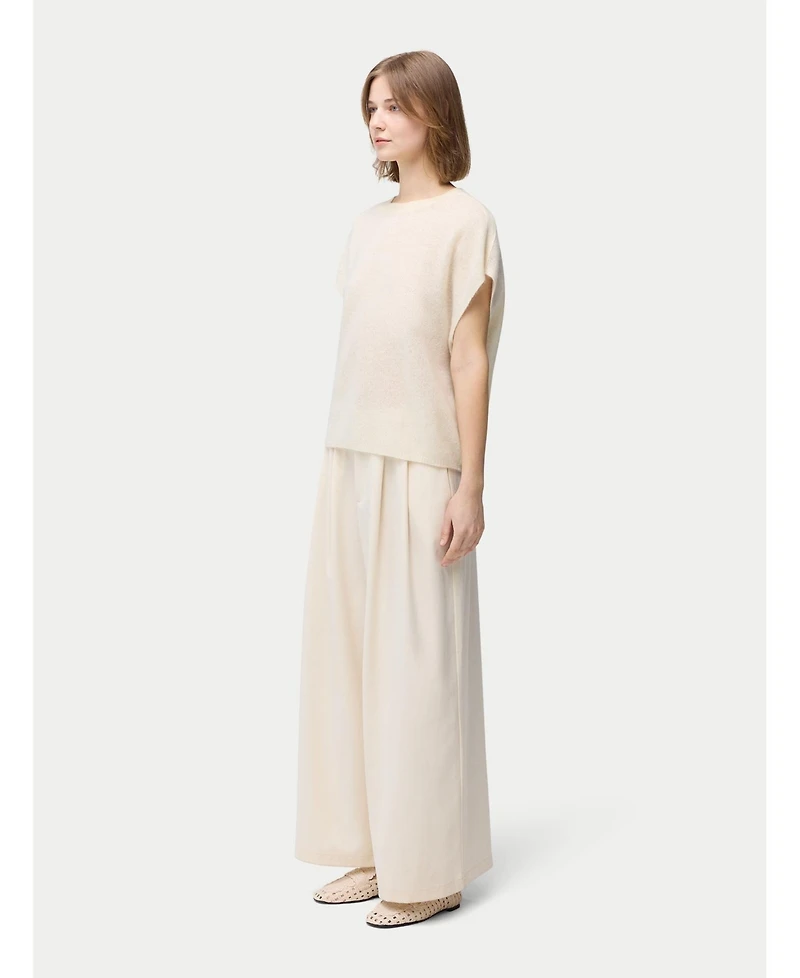 Gobi Cashmere Women's Batwing Short-Sleeved Cashmere Top