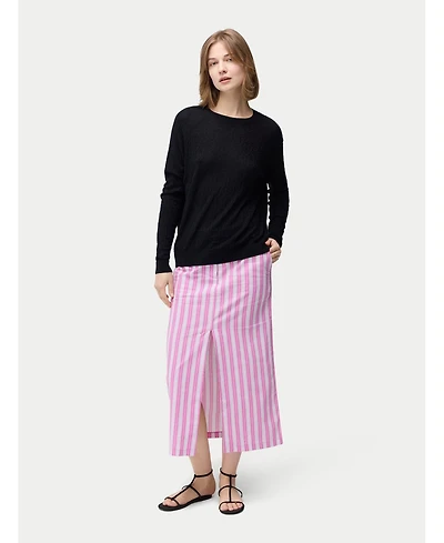 Gobi Cashmere Women's Silk Cashmere Textured Sweater