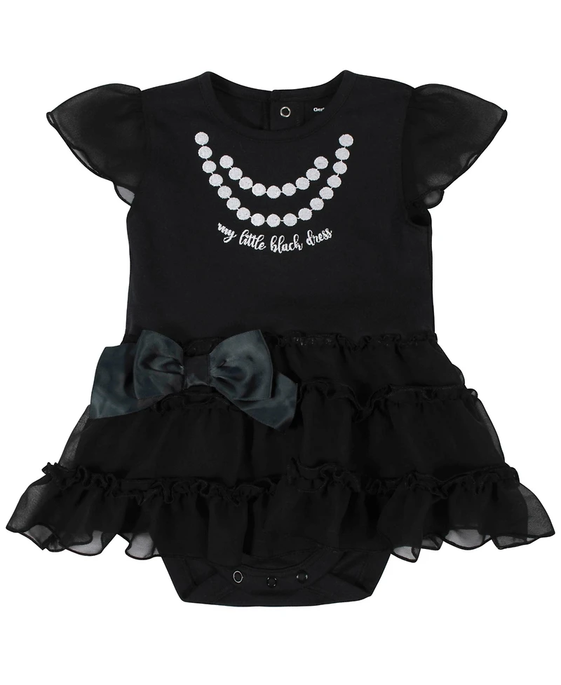 Gerber Baby Girls "Little Black Dress" with Tutu and Accent Bow