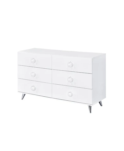 6-Drawer Manufactured Wood Dresser – Sleek Double Dresser for Clothes and Accessories