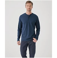 Pact Men's Organic Cotton Softspun Long Sleeve Henley