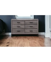 Functional Manufactured Wood Six-Drawer Chest for Closet or Guest Room