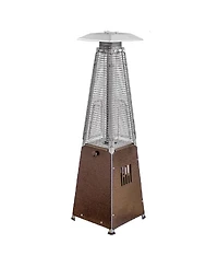 9500 Btu Steel Propane Triangular Pyramid Tabletop Patio Heater