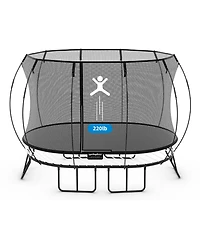 Springfree Trampoline Kids Oval 8 x 13Ft Trampoline & FlexrStep V2 Safety Ladder