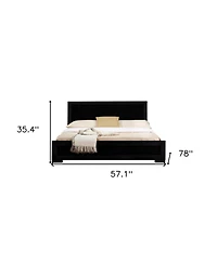 Bed Frame Solid and Manufactured Wood – Durable Construction