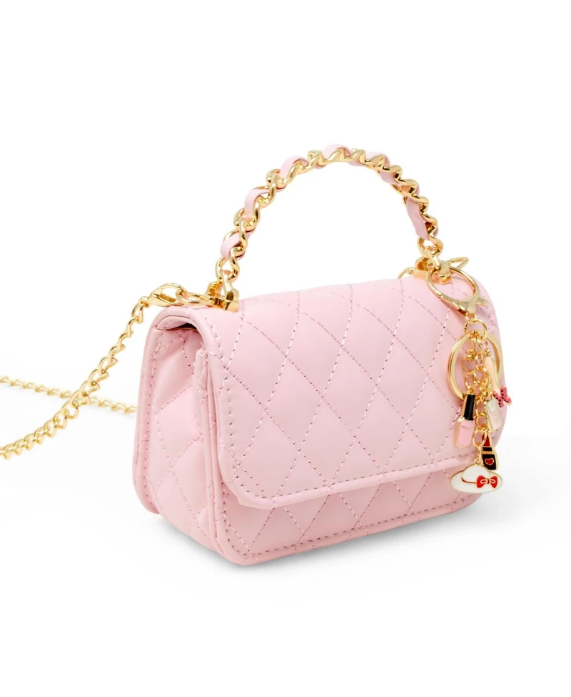 Tiny Treats + Zomi Gems Girls Classic Link Chain Top Handle Handbag, Hot Pink