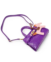 Tiny Treats + Zomi Gems Girls Crocodile Pony Handbag, Orange