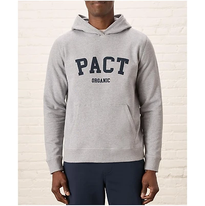 Pact Men's Organic Cotton Cloud Brushed Fleece Graphic Hoodie