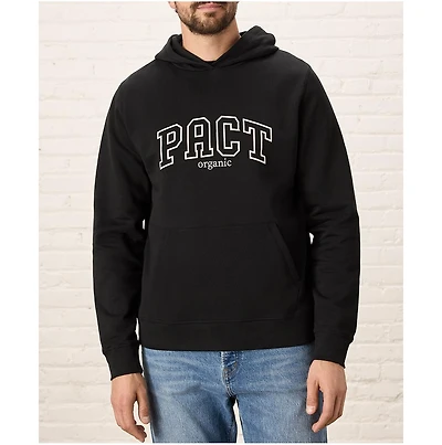 Pact Men's Organic Cotton Cloud Brushed Fleece Graphic Hoodie