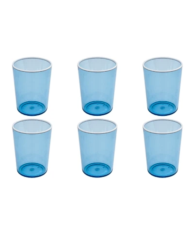Abode Homewares Contrast Stemless Glasses, Set of 6
