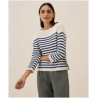 Pact Women's Organic Cotton Classic Fine Knit Wide Neck Sweater