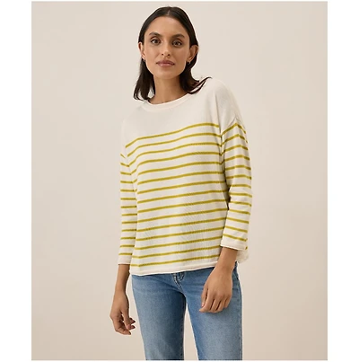 Pact Women's Organic Cotton Classic Fine Knit Wide Neck Sweater