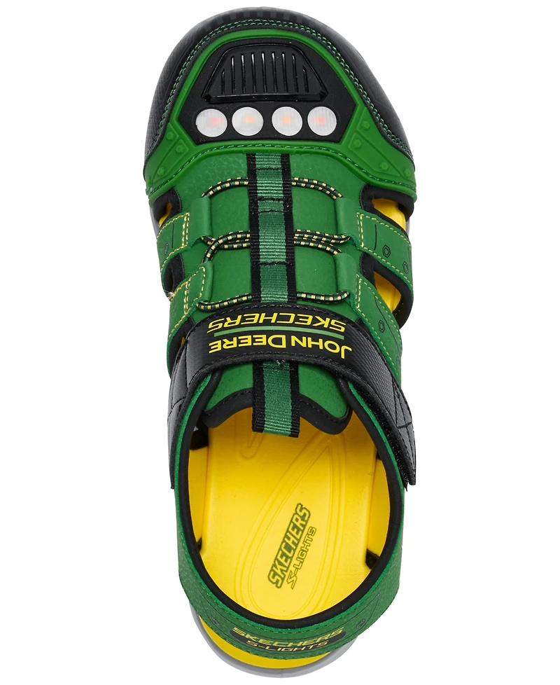 Skechers Little Boys John Deere: Hypno-Splash Light-Up Sandals from Finish Line