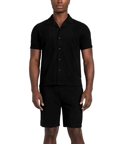 Guess Men's Baron Textured Knit Shorts