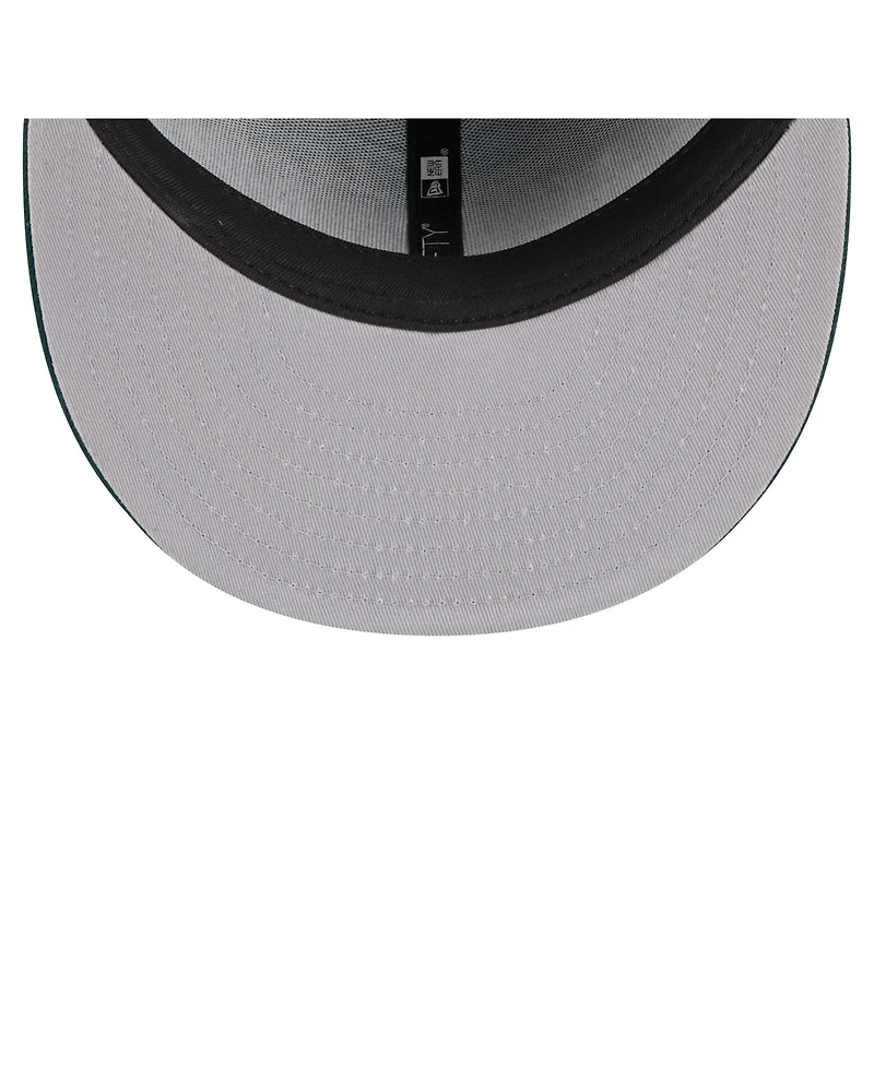 New Era Men's Green Athletics Overlap 59FIFTY Hat