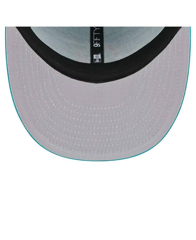 New Era Men's Aqua Miami Dolphins Low Profile 9FIFTY Snapback Hat