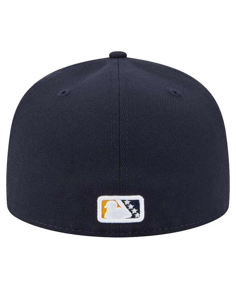 New Era Men's Navy Charleston RiverDogs Authentic Collection 59FIFTY Hat