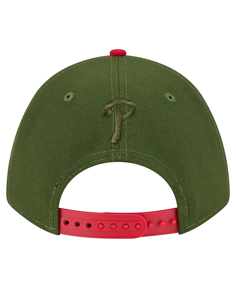 New Era Men's Dark Green Philadelphia Phillies City Feature 9FORTY A-Frame Adjustable Hat