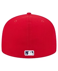 New Era Men's Red Philadelphia Phillies Checkered Under visor 59FIFTY Hat