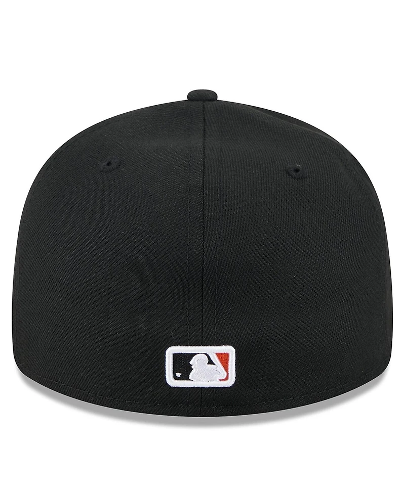 New Era Men's Black San Francisco Giants 2025 Jackie Robinson Day Retro crown 59FIFTY Unstructured Hat