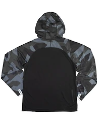 Heroes & Villains Men's and Women's Black Batman Camo Raglan Performance Pullover Hoodie