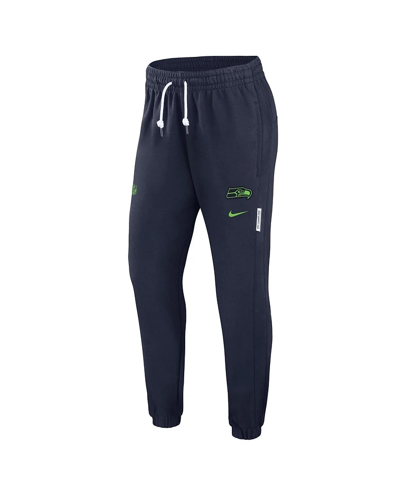 Nike Women's College Navy Seattle Seahawks Sideline Performance Jogger Pants
