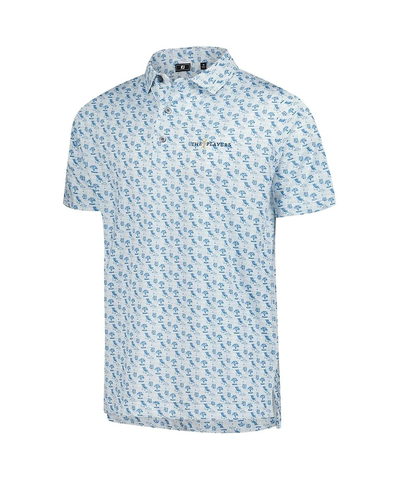 FootJoy Men's White The Players ProDry All Over Print Polo Shirt