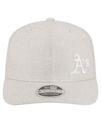 New Era Men's Light Beige Athletics Flawless 9SEVENTY Stretch Snap Hat