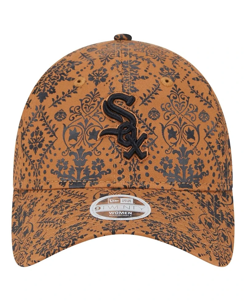New Era Women's Brown Chicago White Sox Vintage Deco 9TWENTY Adjustable Hat