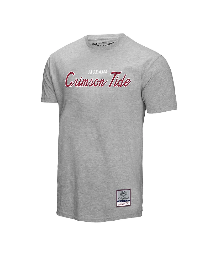 Mitchell & Ness Men's Gray Alabama Crimson Tide Elite Script T-Shirt