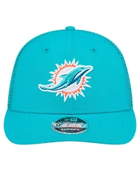 New Era Men's Aqua Miami Dolphins Low Profile 9FIFTY Snapback Hat