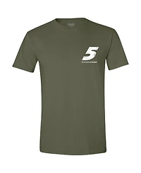 Hendrick Motorsports Team Collection Men's Green Kyle Larson Flag T-Shirt