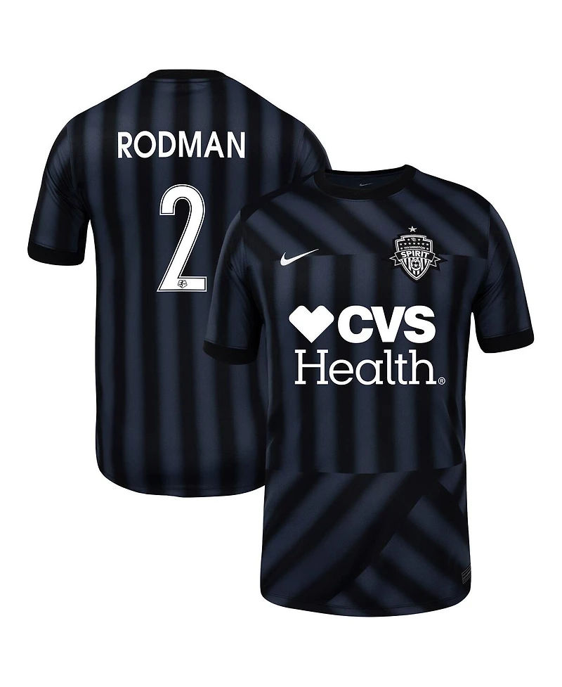 Nike Men's Trinity Rodman Black Washington Spirit 2025 Blackout Kit Replica Player Jersey