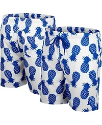 Colosseum Men's White Air Force Falcons Pineapples Swim Shorts