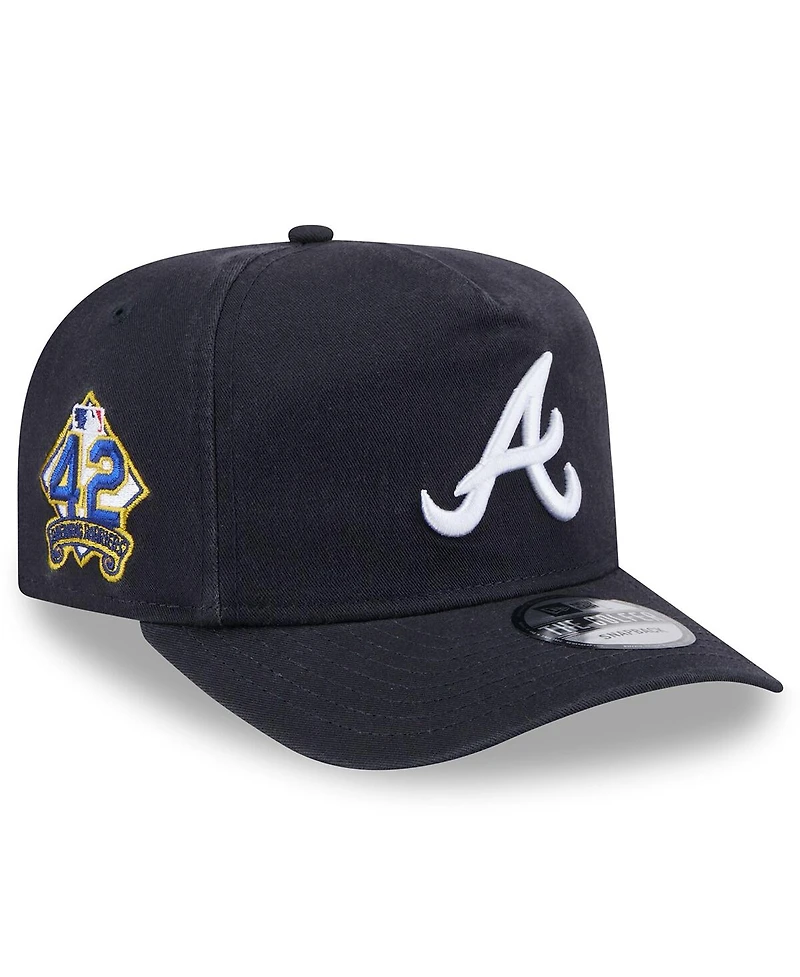New Era Men's Navy Atlanta Braves 2025 Jackie Robinson Day Golfer Adjustable Hat