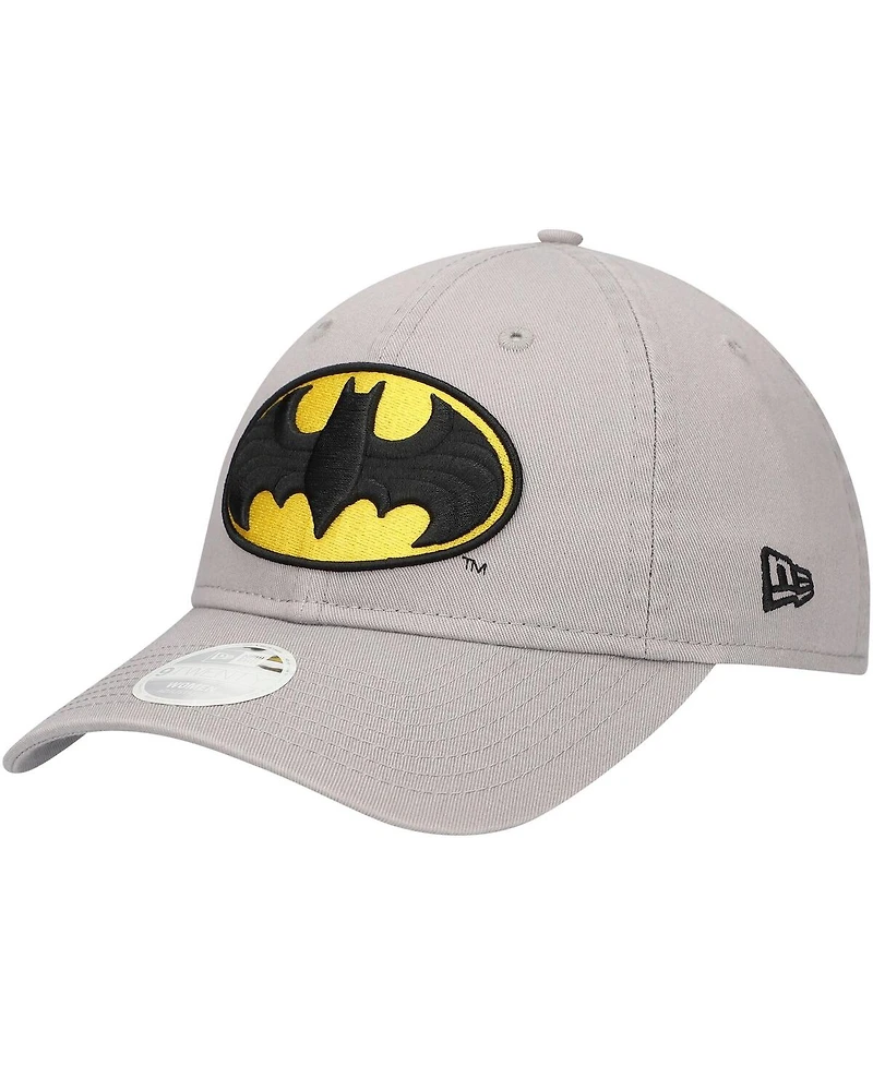 New Era Women's Gray Batman 9TWENTY Adjustable Hat