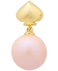 kate spade new york Gold-Tone Spade & Imitation Pearl Drop Earrings